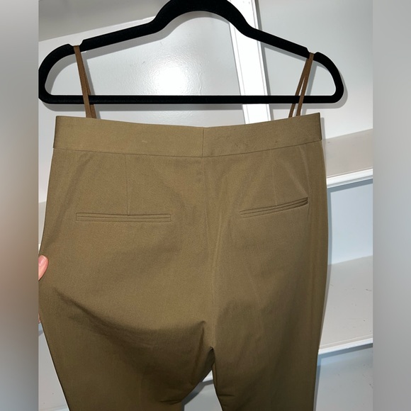 HELMUT LANG Khaki Green Trousers Split Hem Cigarette Pant - 10 - Picture 7 of 10